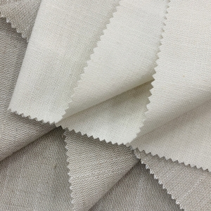 Amalia Linen-Polyester Bleached Fabric