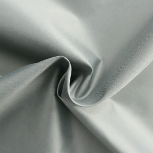 Black yarn-dyed polyester pongee with wa