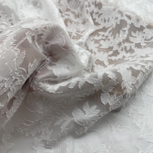 Dress Fabric Flower Floral Chiffon Jacqu